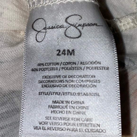 Jessica Simpson Sleeveless Floral Print Top Size 24 Months - Picture 4 of 4